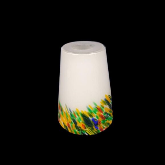 Swirled Art Glass Lamp Shade: Multicolor Cased Glass - Portfolio - Picture 10 of 10